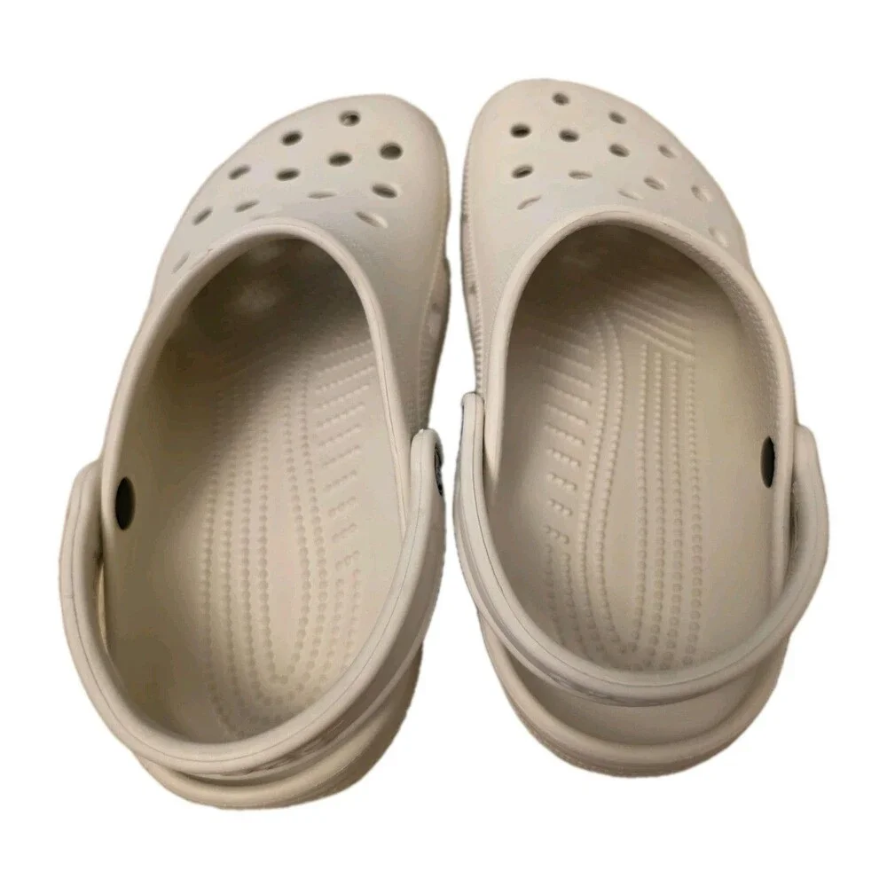 Crocs Unisex Classic Clog Off White/Beige, Size Mens 7 Womens 9